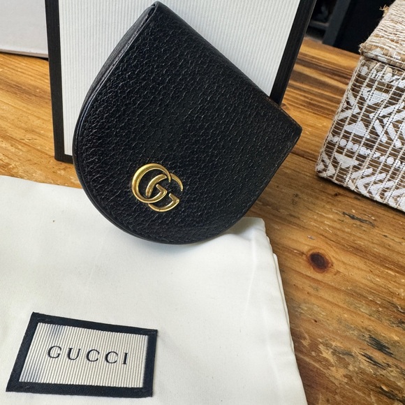 Gucci Black Leather Coin Pouch - Picture 3 of 7